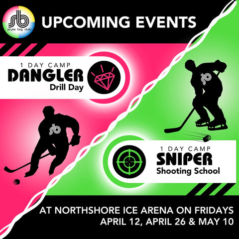 Friday May 10th ***Northshore Ice Arena*** Dangler drill day and Sniper shooting school $90 per session or $150 for both