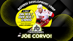 Defensive Development clinic with NHL star Joe Corvo @ Darien Sportsplex Sunday, November 1st