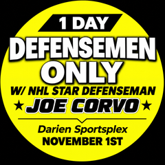 Defensive Development clinic with NHL star Joe Corvo @ Darien Sportsplex Sunday, November 1st